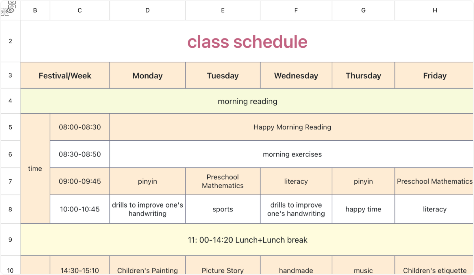 Course Schedule 5